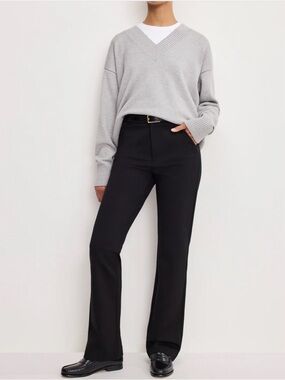 Good American Soft Stretch Ponte Straight Trousers
